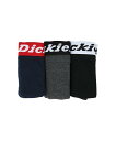 【SALE/10%OFF】Dickies Dickies/(M)DK フライス3PBX ハンドサイン インナー・ルームウェア ボクサーパンツ・トランクス ブラッ...