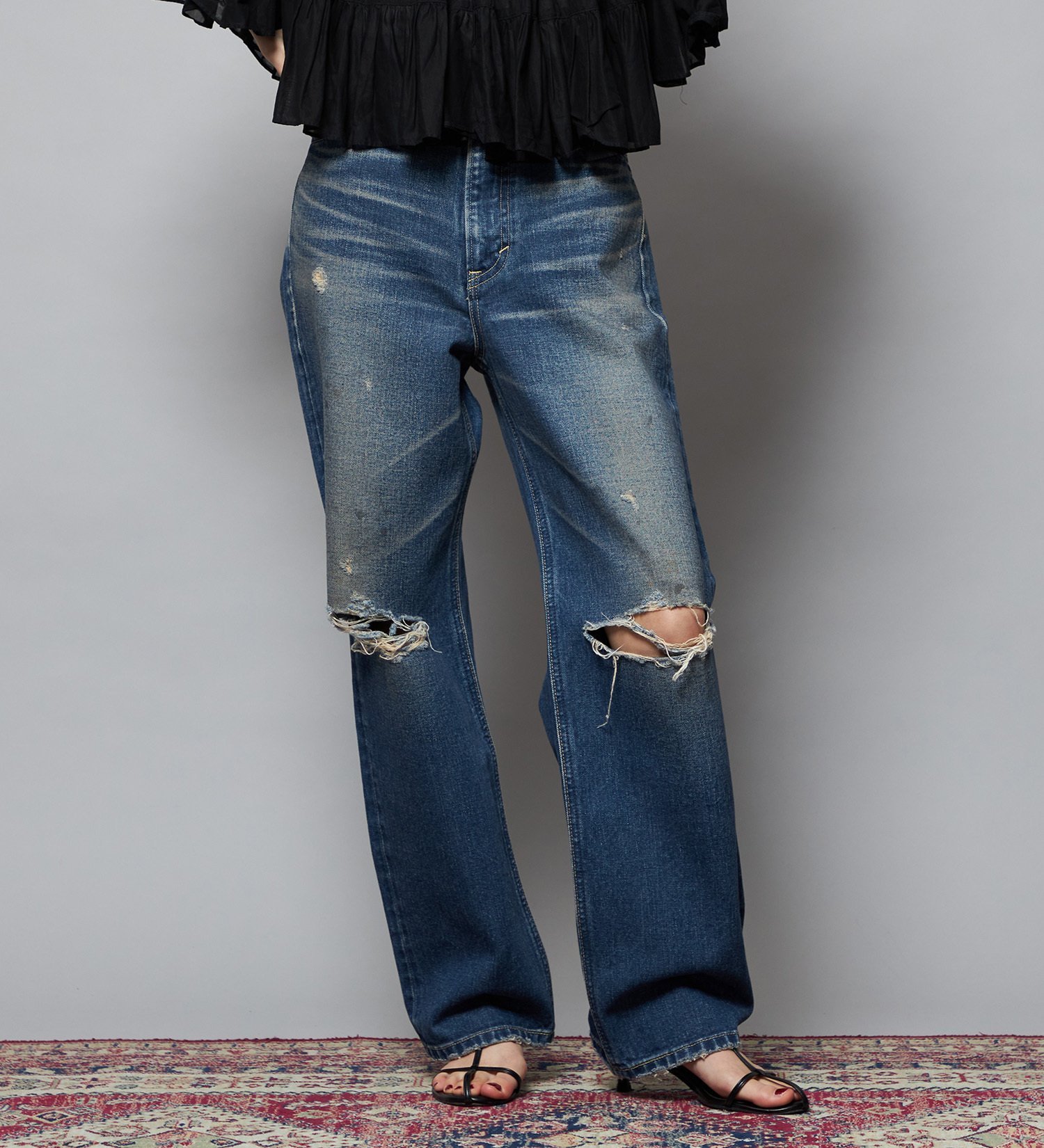 Lee Lee 【SPECIAL EDITION】STANDARD WARDROBE ストレートデニムパンツ セットアップ可 エドウインオンラインモール パンツ ジーンズ・デニムパンツ ブルー【送料無料】