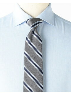 Silk Stripe Tie AF0352-91 91-44-0356-380: Charcoal Silk Stripe Tie AF0352-91 91-44-0356-380: Charcoal