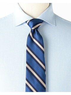 Silk Stripe Tie AF0352-91 91-44-0356-380: Blue Silk Stripe Tie AF0352-91 91-44-0356-380: Blue