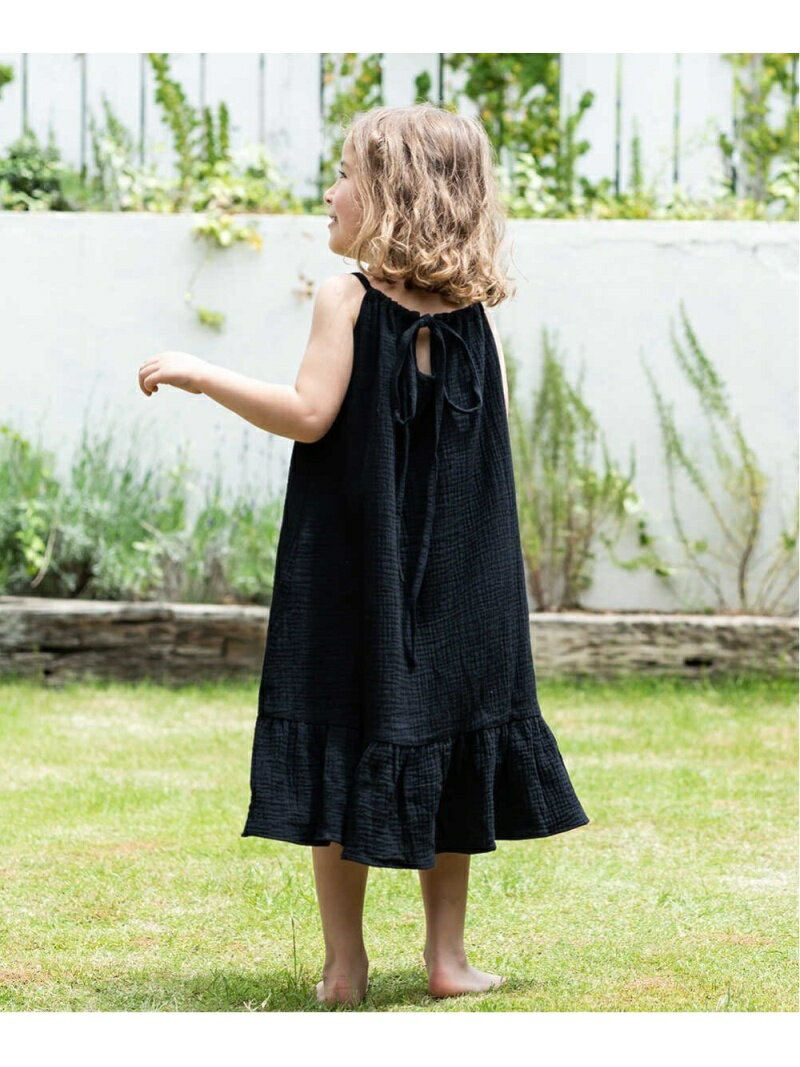 riziere riziere/(K)ダブルガーゼキャミワンピース リジェール ワンピース・ドレス その他のワンピース・ドレス ブラック グリーン パープル ピンク ベージュのサムネイル