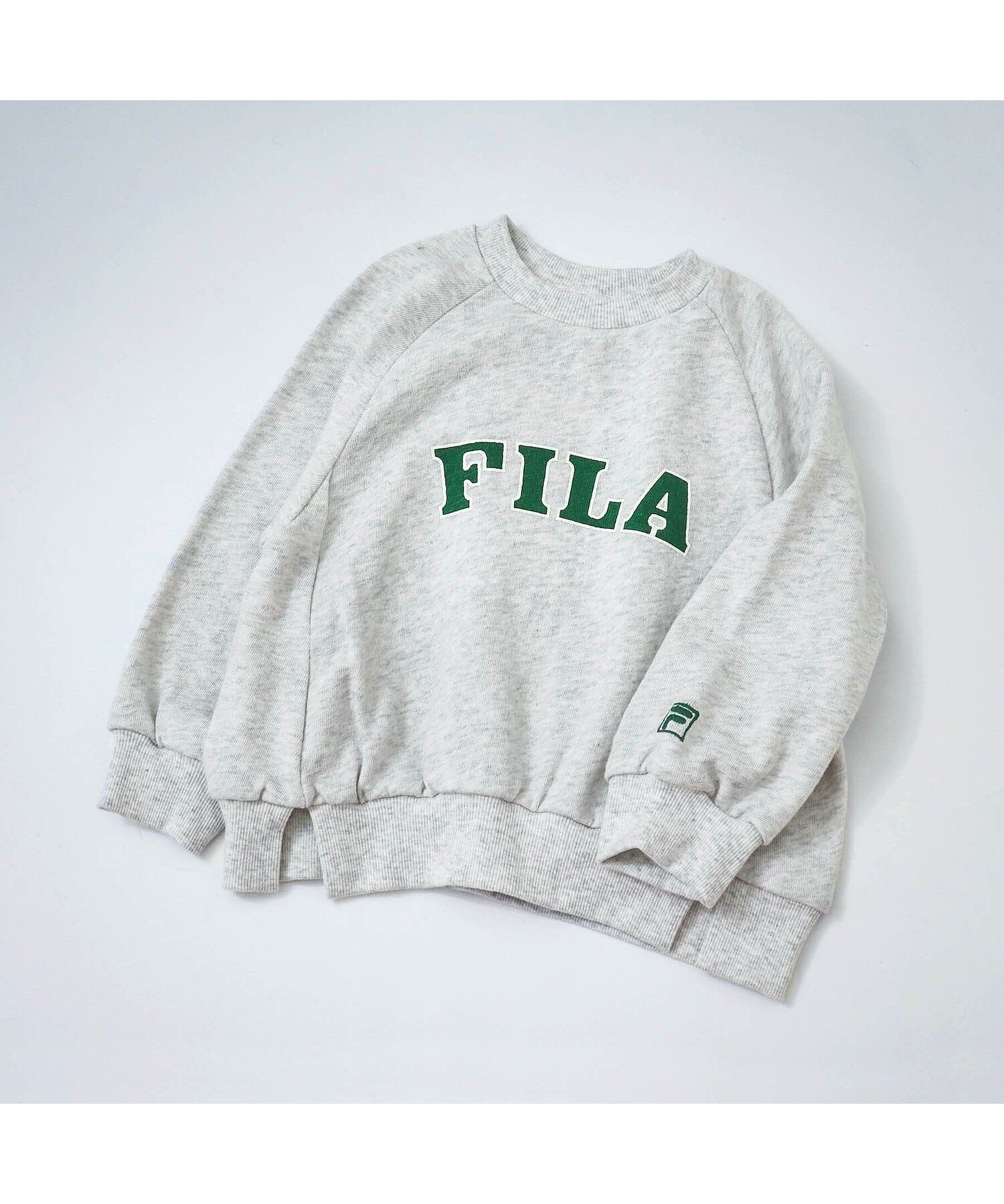 【SALE／30%OFF】apres les cours FILA カレッジトレーナー エフオーオンラインストア トップス スウェット・トレーナー グレー ブルーのサムネイル