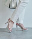 【SALE/30%OFF】SEVEN TWELVE THIRTY プラットフォームPVCサンダル セヴントゥエルヴサーティ シューズ・靴 サンダル ピンク シル...