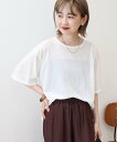 【SALE/25%OFF】AMERICAN HOLIC シアーボックスTシャツ アメリカン ホリック トップス カットソー・Tシャツ ブラウン ホワイト ブラック