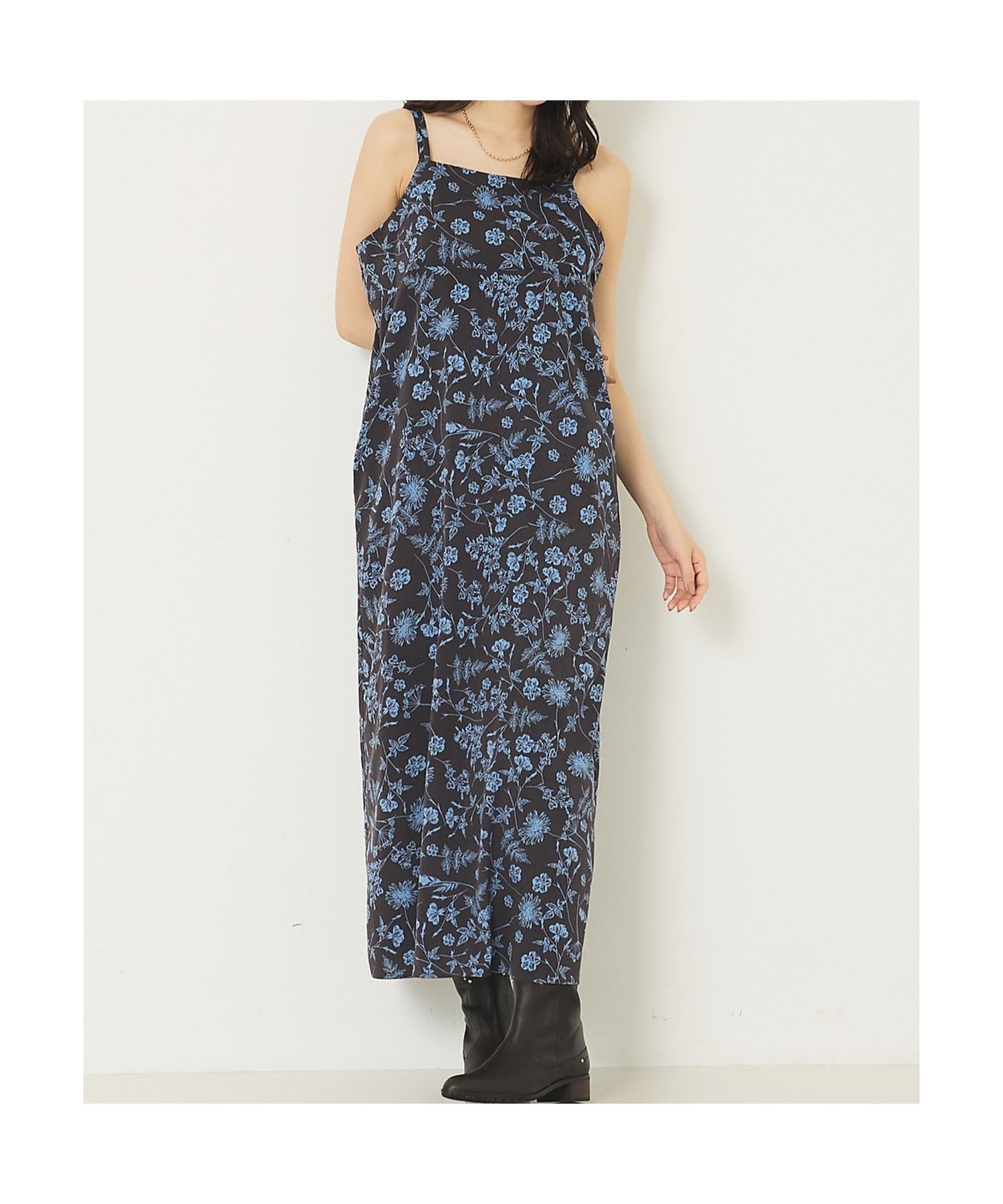 【SALE／20%OFF】abahouse mavie ダブルストラップキャミワンピース アバハウス マヴィ ワンピース・ドレス シャツワンピース グレー ホワイト【送料無料】