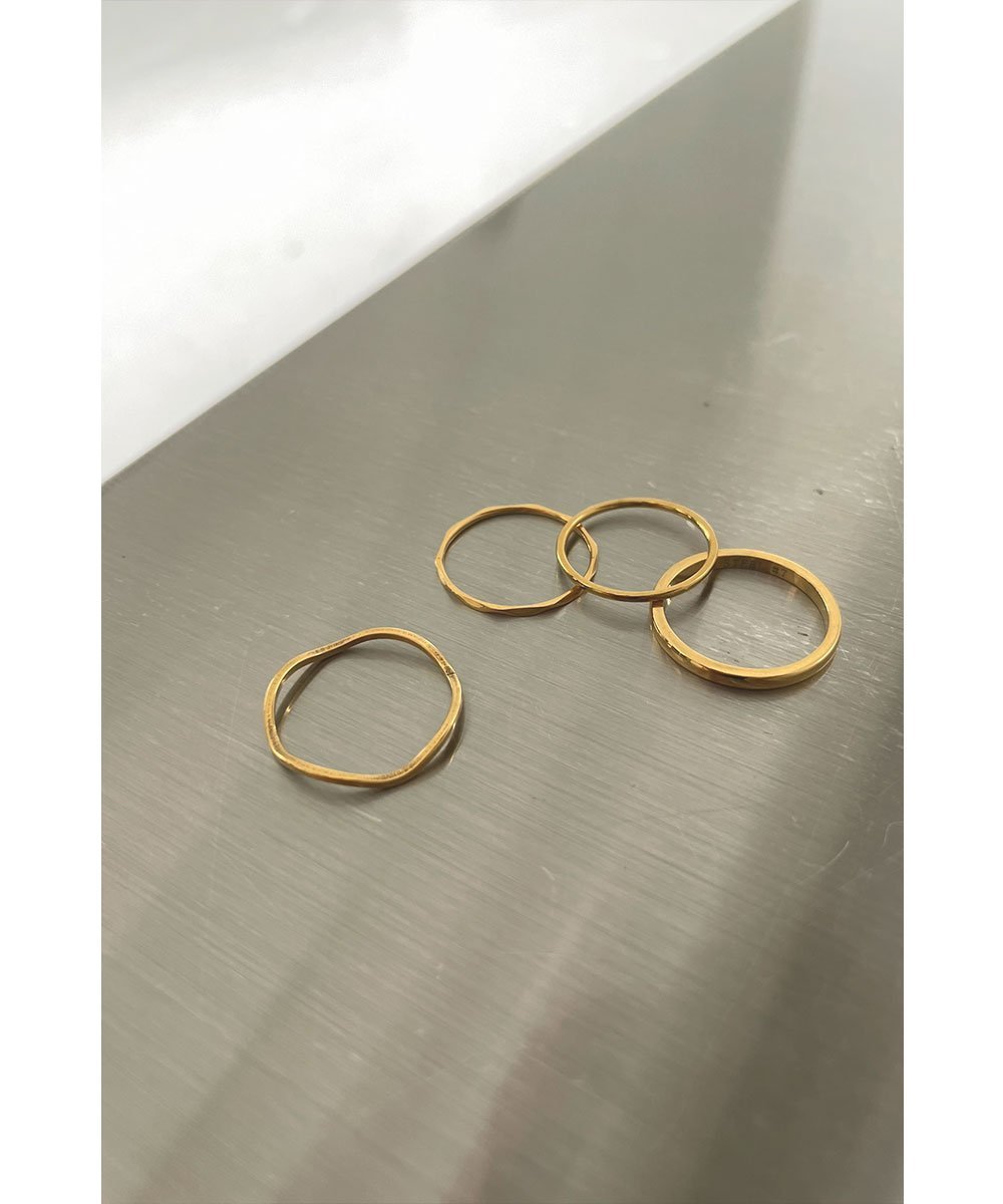 marjour [SURGICAL]4 PIECE RING SET マージュール アクセサリー・腕時計 リング・指輪 ゴールド