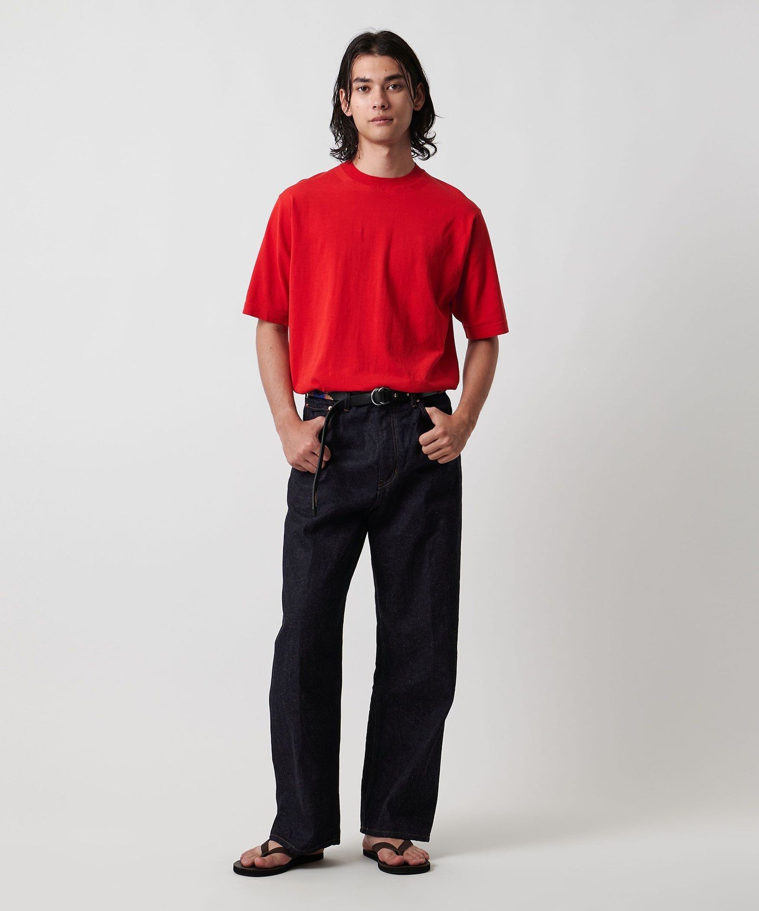 【SALE／40%OFF】UNITED ARROWS バギー デニムパンツ ユナイテッドアローズ アウトレット パンツ ジーンズ・デニムパンツ ネイビー【送料無料】