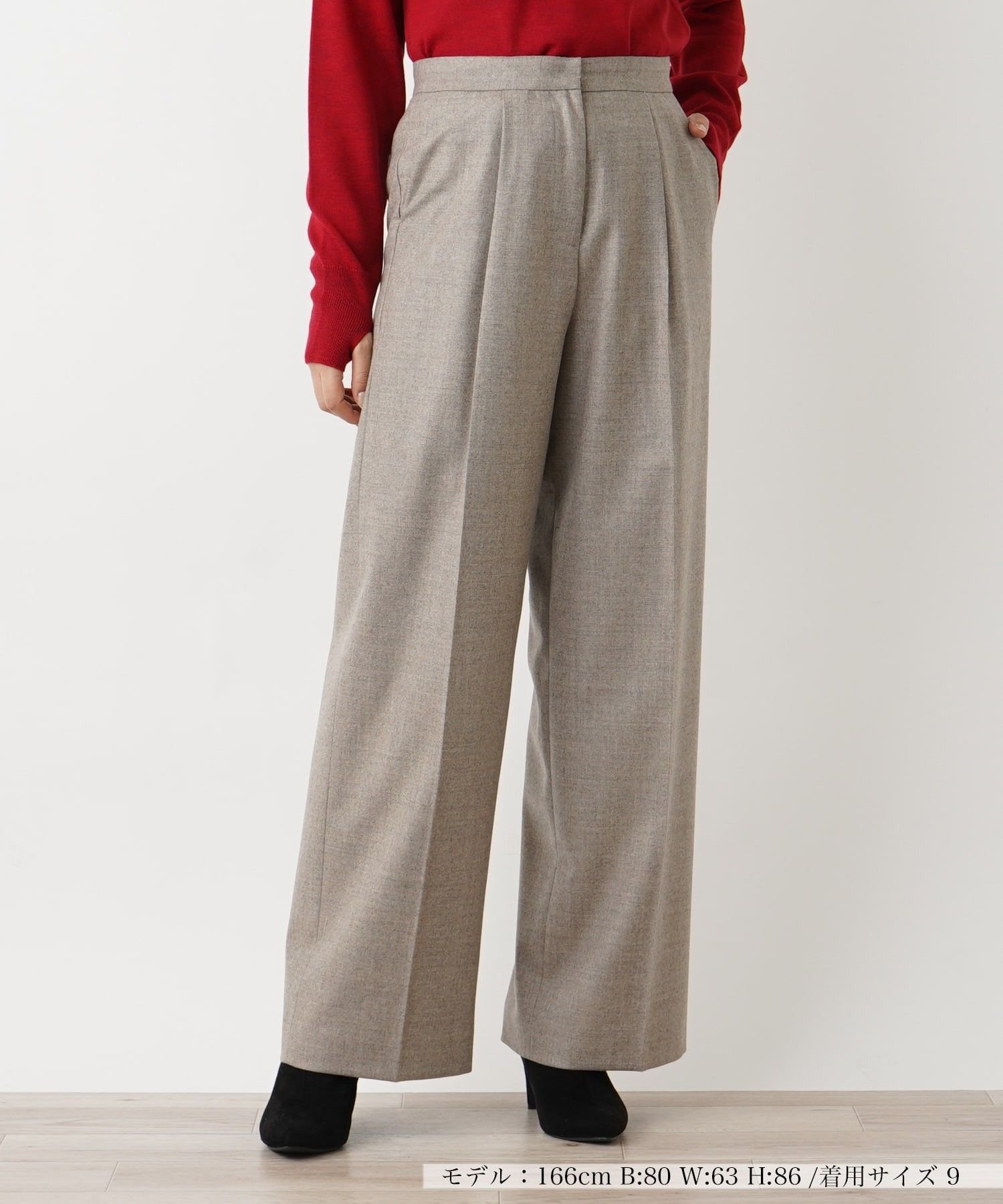 Leilian パンツ レリアン パンツ その他のパンツ ベージュ ネイビー