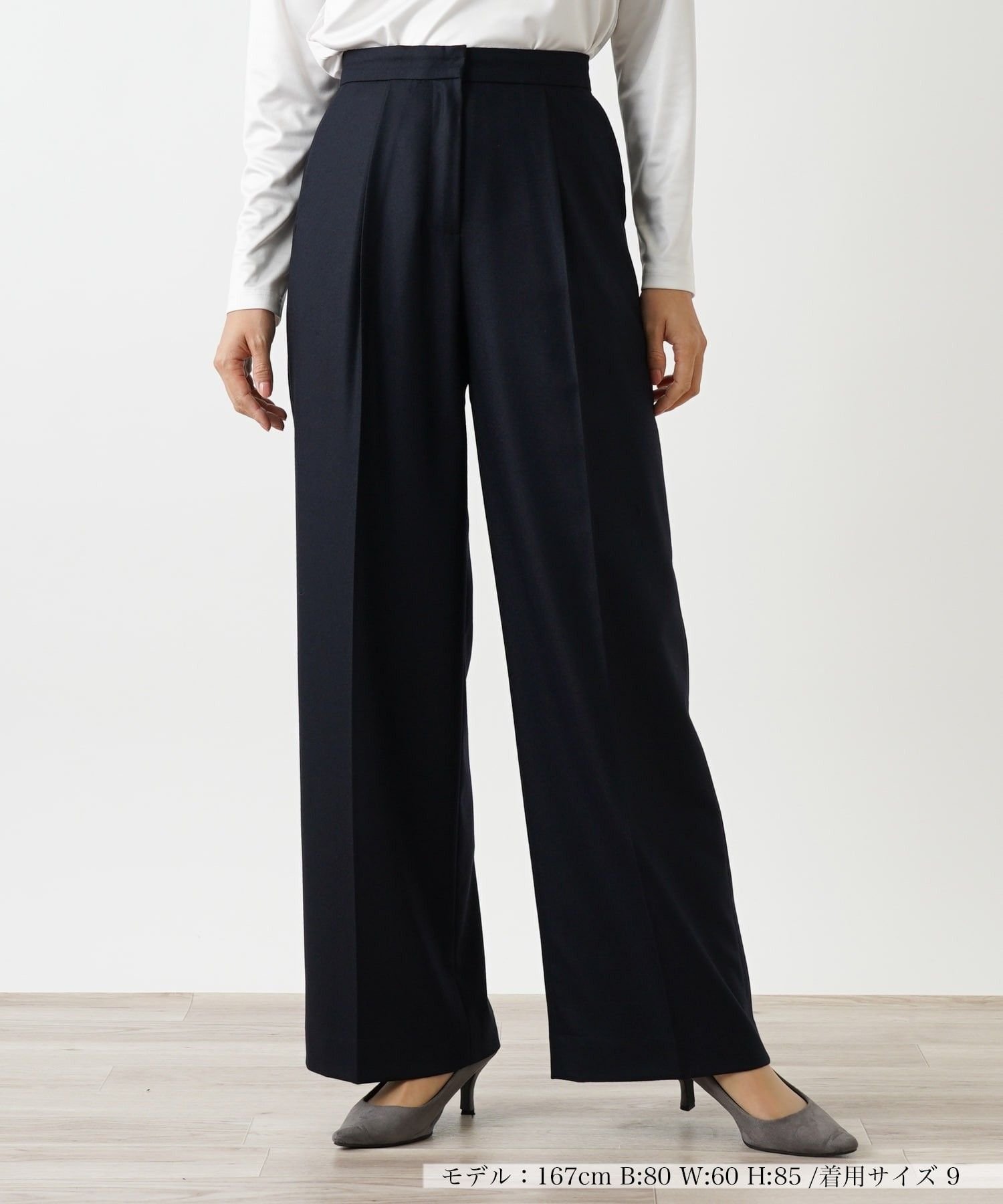Leilian パンツ レリアン パンツ その他のパンツ ベージュ ネイビー