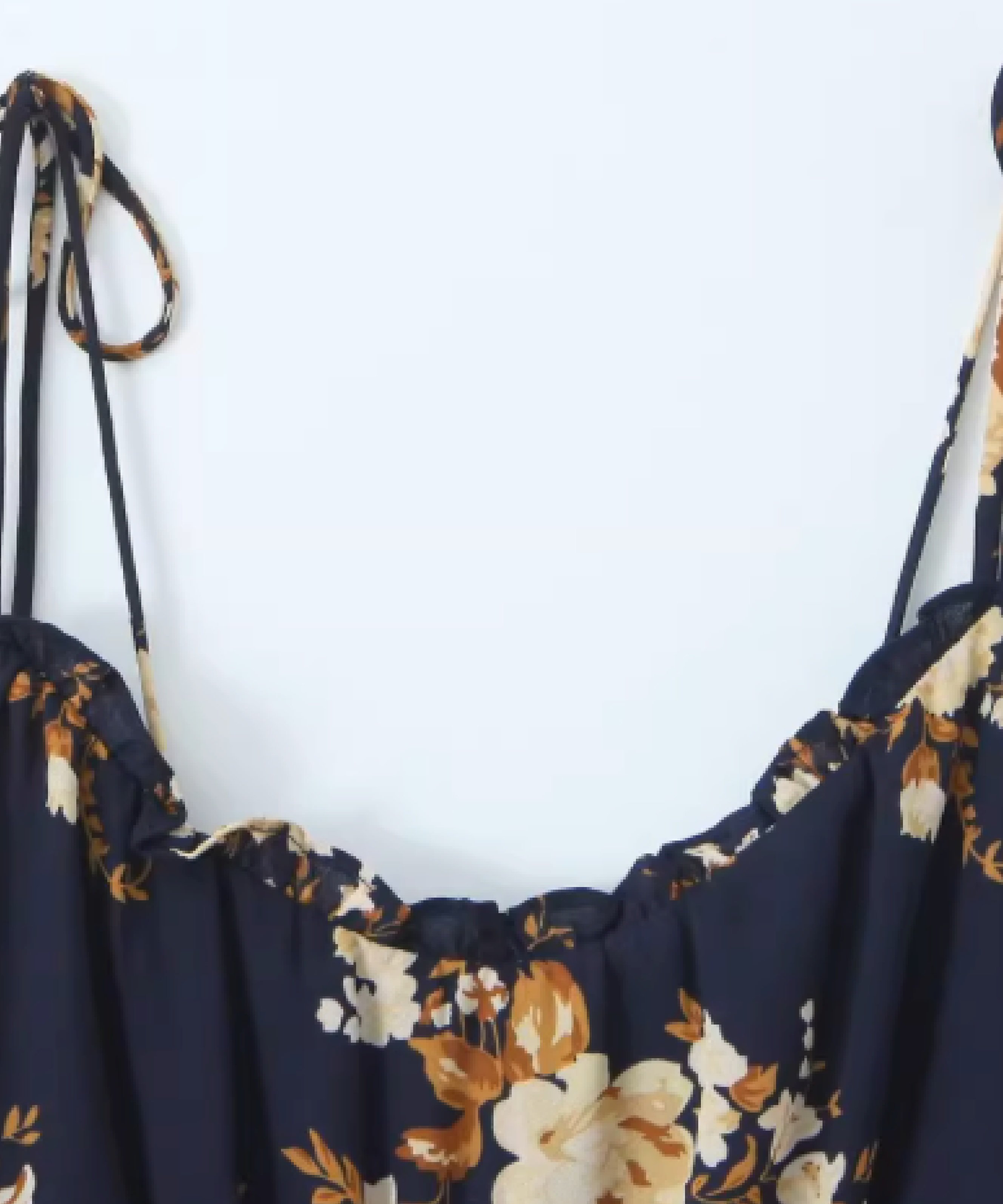 LA POMME petit Romantic Floral Cami Dress ラポミ・プチ ワンピース・ドレス ワンピース ホワイト ネイビー