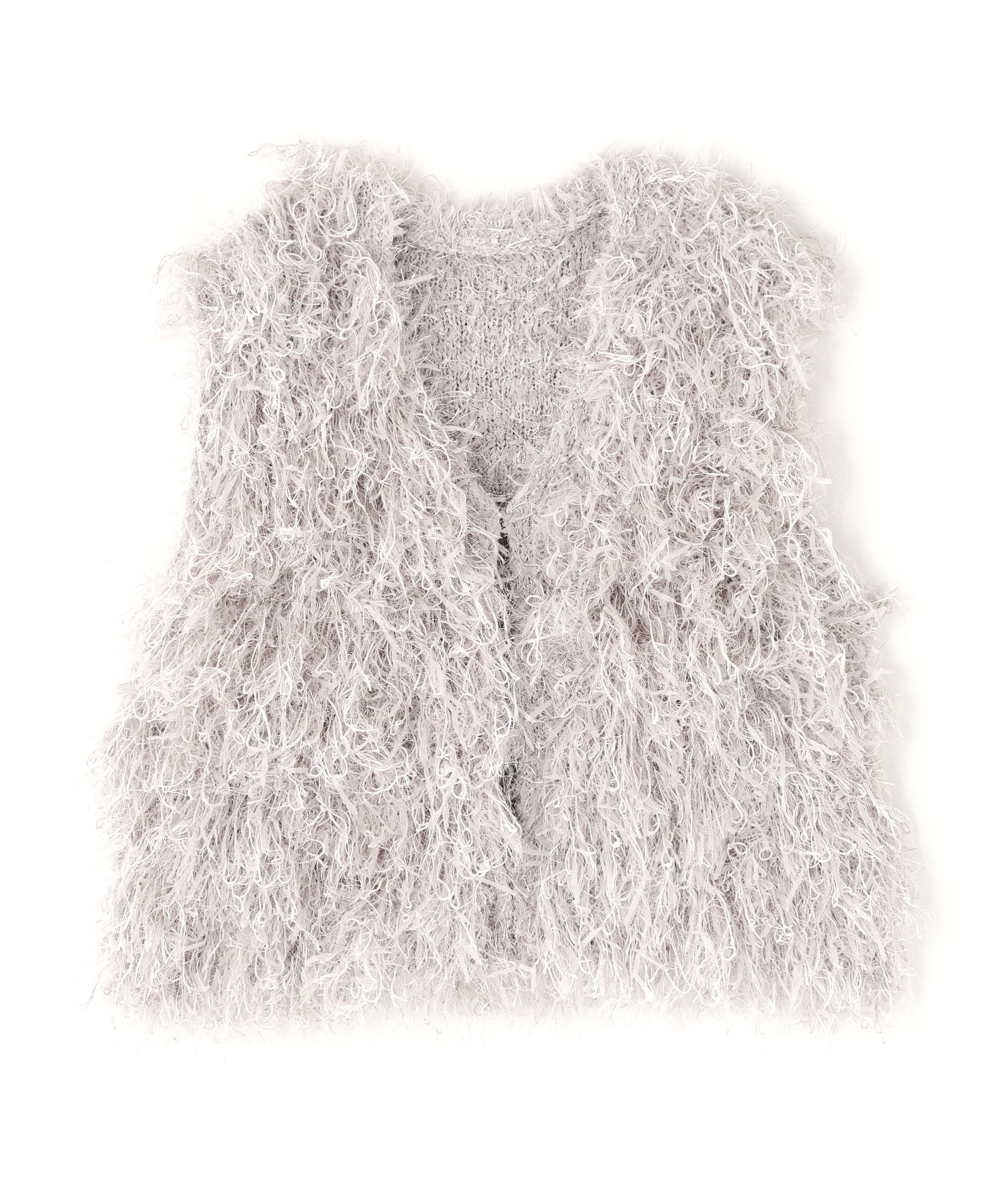 NATURAL BEAUTY BASIC ＜N.＞フェザーヤーンニット ナチュラルビューティベーシック トップス ニット グレー ブラウン