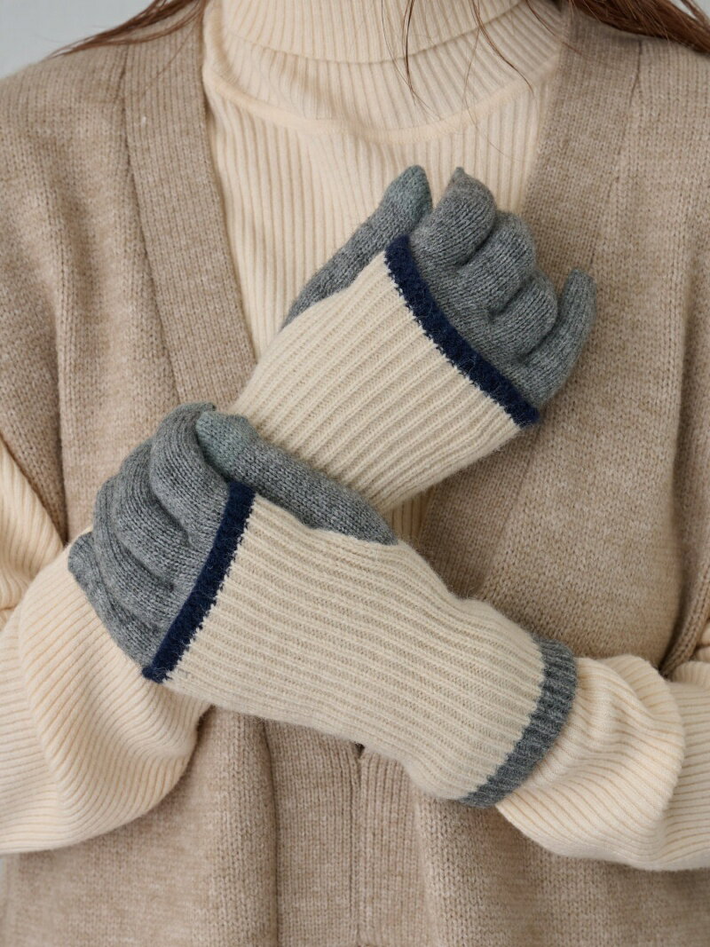 【SALE／30%OFF】COLONY 2139 スマホ対応2WAY手袋 コロニー トゥーワンスリーナイン ファッション雑貨 その他のファッション雑貨 グレー ネイビーのサムネイル