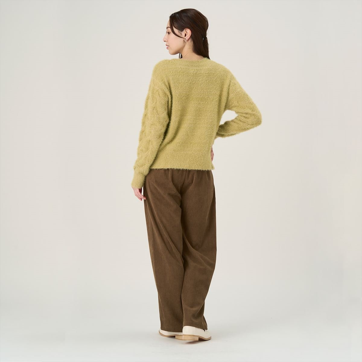 Pitta Re:) 【Pitta Re:)】 モールフェザーゆるニットプルオーバー レディース BL05I516DE10X00-60 トーキョーシャツ トップス ニット イエロー