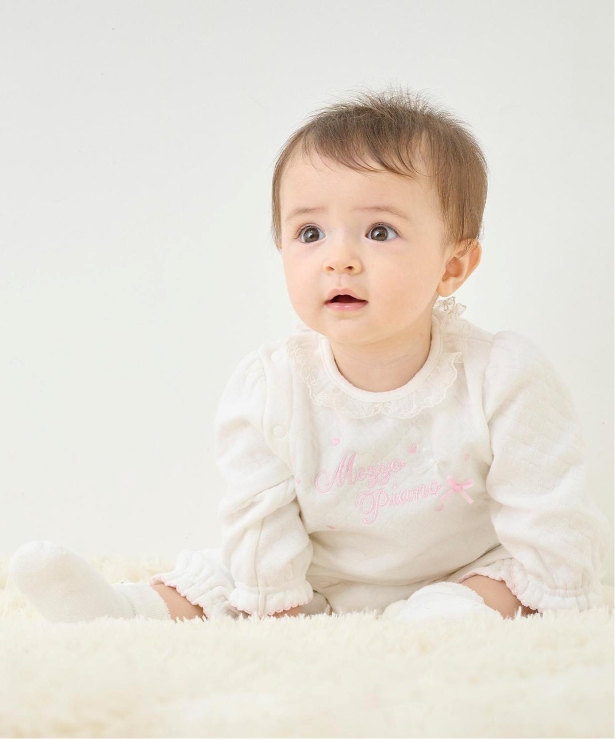 mezzo piano ロゴリボン 2wayオール ナルミヤオンライン マタニティウェア・ベビー用品 ベビートップス..