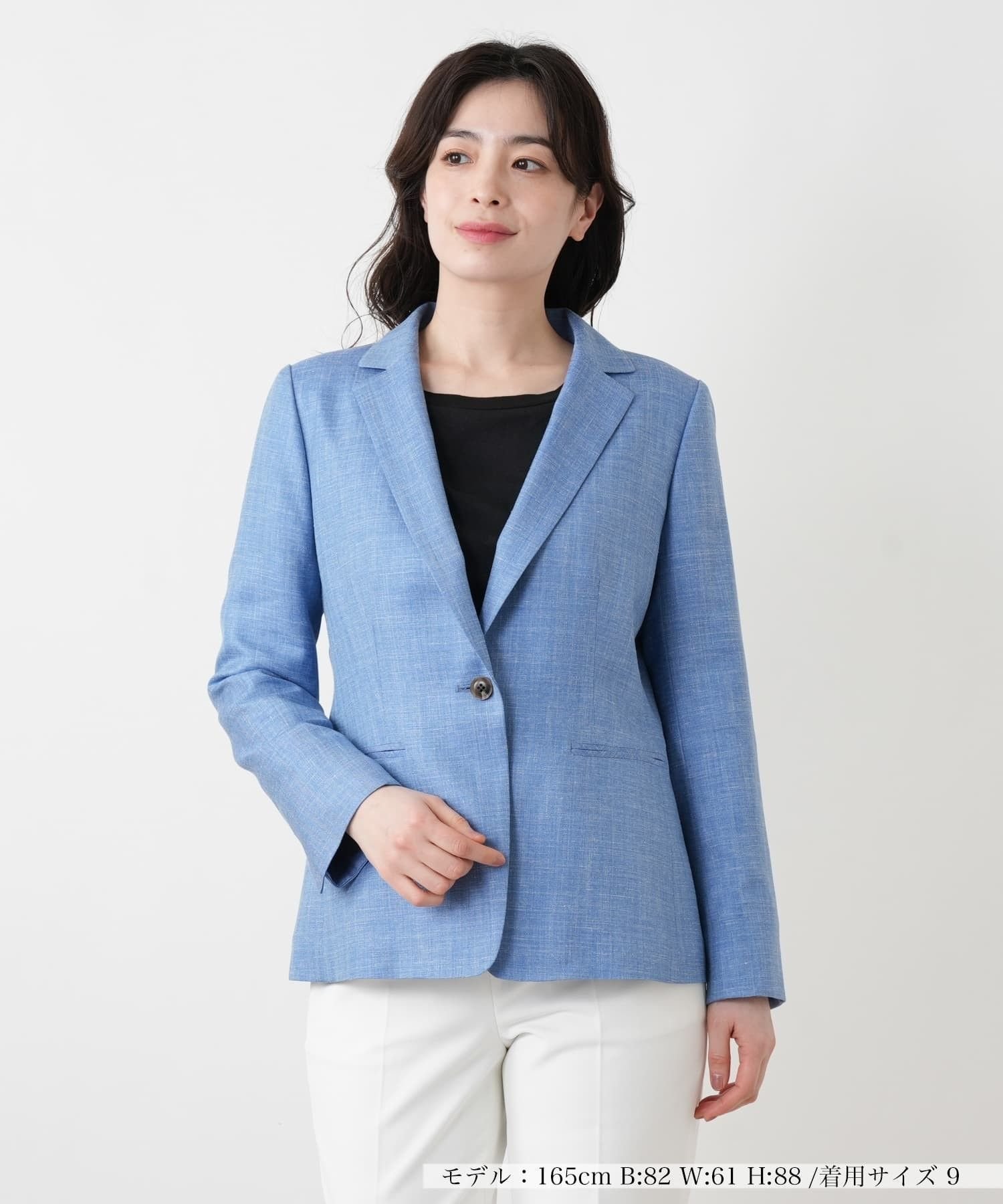 Leilian シルク混ブレザー【LORO PIANA】 レリアン ジャケット・アウター テーラードジャケット・ブレザー レッド