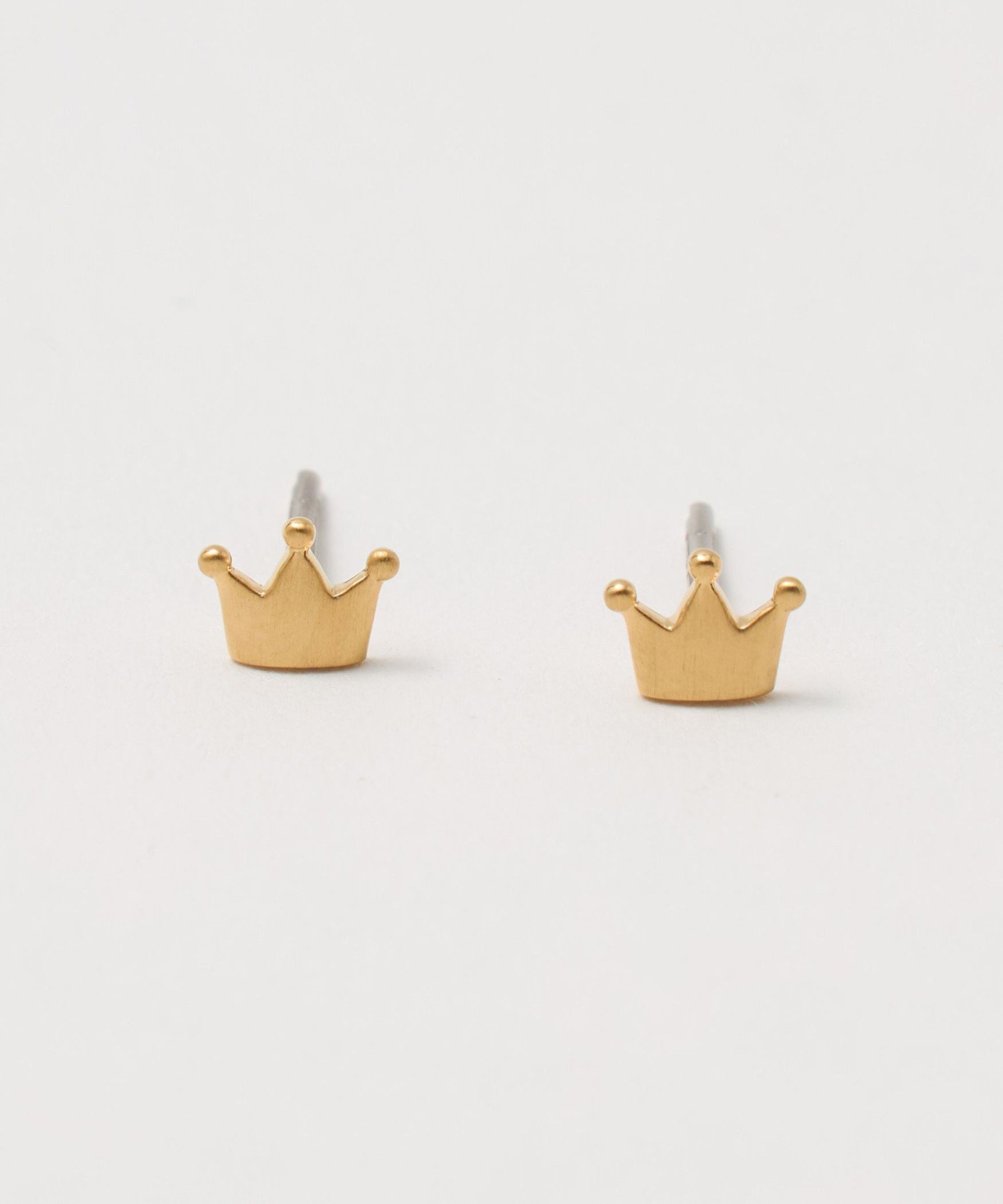 nitraid クラウン型ピアス ピンk18 金　銀　王冠　純金18　ゴールド 楽天市場】ピアス 18k（モチーフクラウン）の通販