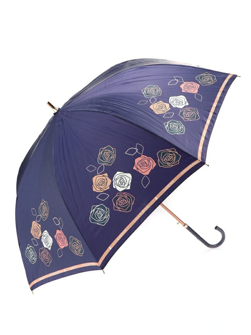 LANVIN LANVIN/(W)ランバン長傘プリント ジャンプ傘 ワンタッチ ムーンバット ファッション雑貨 傘・長傘 ベージュ ネイビー パープル レッド【送料無料】のサムネイル