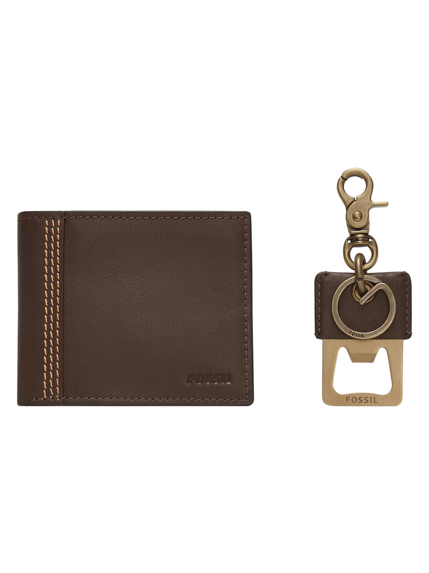 【SALE/40%OFF】FOSSIL フォッシル ギフトセット メンズ レザー ブラウン SML1879200 フォッシル バッグ その他のバッグ ブラウン【送料無料】