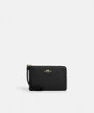 【SALE/62%OFF】COACH OUTLET 【公式】コーナー ジップ リストレット コーチ アウトレット 財布・ポーチ・ケース ポーチ ブラック【送料無...