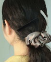 【SALE/50%OFF】B:MING by BEAMS ベロア ミニ ヘアクリップ ビームス アウトレット ヘアアクセサリー ヘアゴム ブラック ベージュ レ...