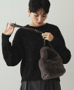 【SALE/30%OFF】OPAQUE.CLIP 【2WAY】フェイクファーショルダーバッグ オペークドットクリップ バッグ ショルダーバッグ ブラウン グレー...