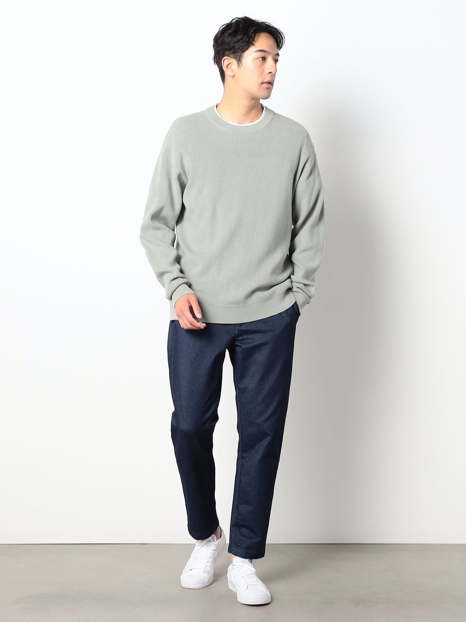 【SALE／20%OFF】Grand PARK NICOLE ストレッチデニムパンツ ニコル パンツ その他のパンツ ネイビー【送料無料】