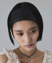 ADAM ET ROPE' FEMME 【サステナブル】ヘアバンド アダムエロペ ヘアアクセサリー カチューシャ・ヘアバンド ブラック
