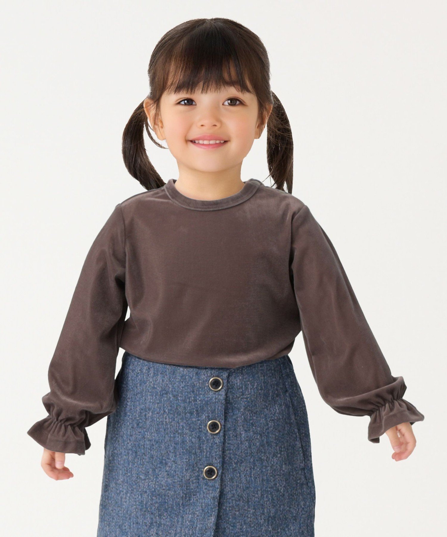 SHIPS Colors SHIPS Colors:90~140cm /＜洗濯機可能＞シアー ベロア トップス◇ シップス トップス カッ..