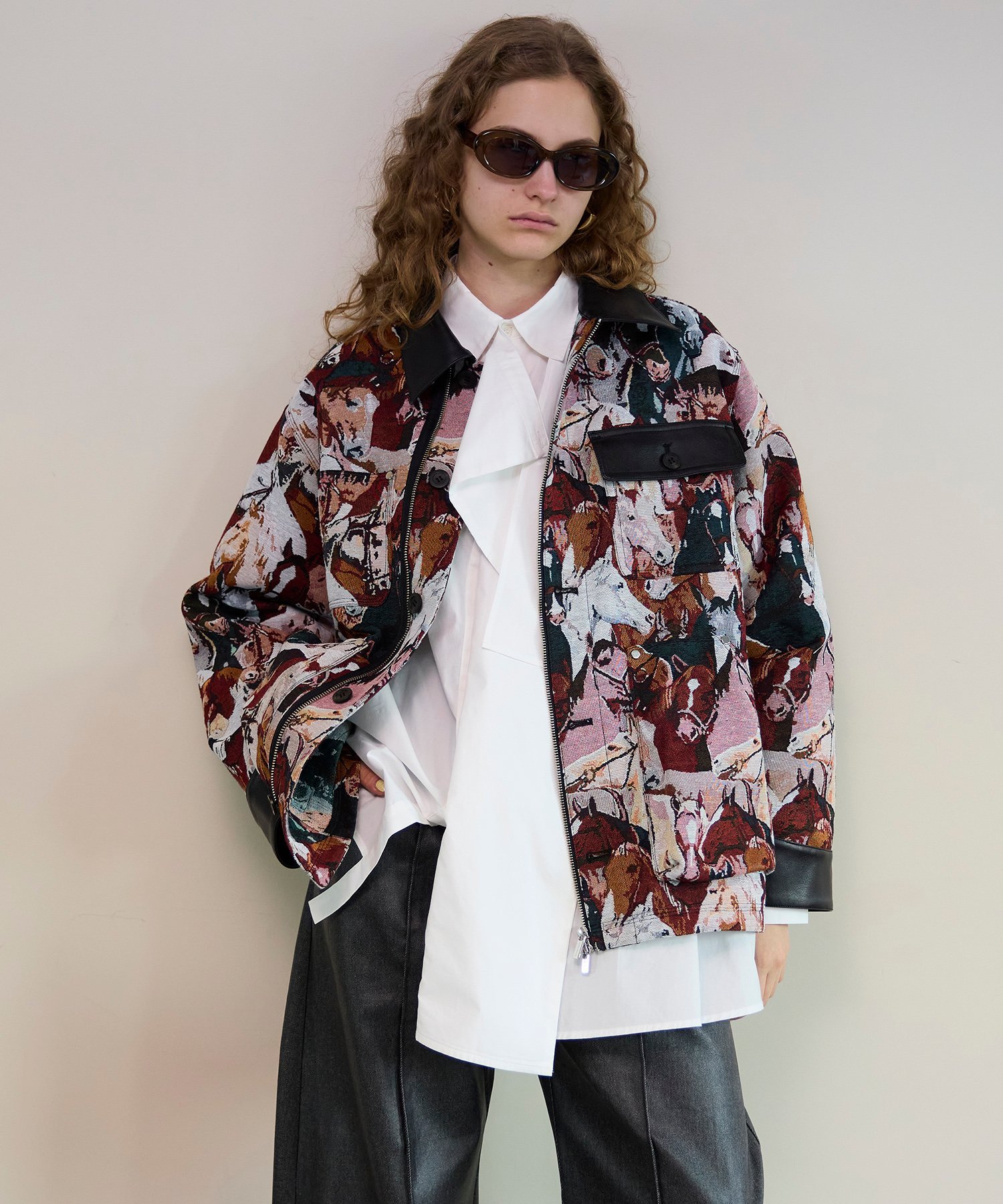 MAISON SPECIAL Horse Jacquard Utility Jacket メゾンスペシャル ジャケット・アウター テーラードジャケット・ブレザー【送料無料】