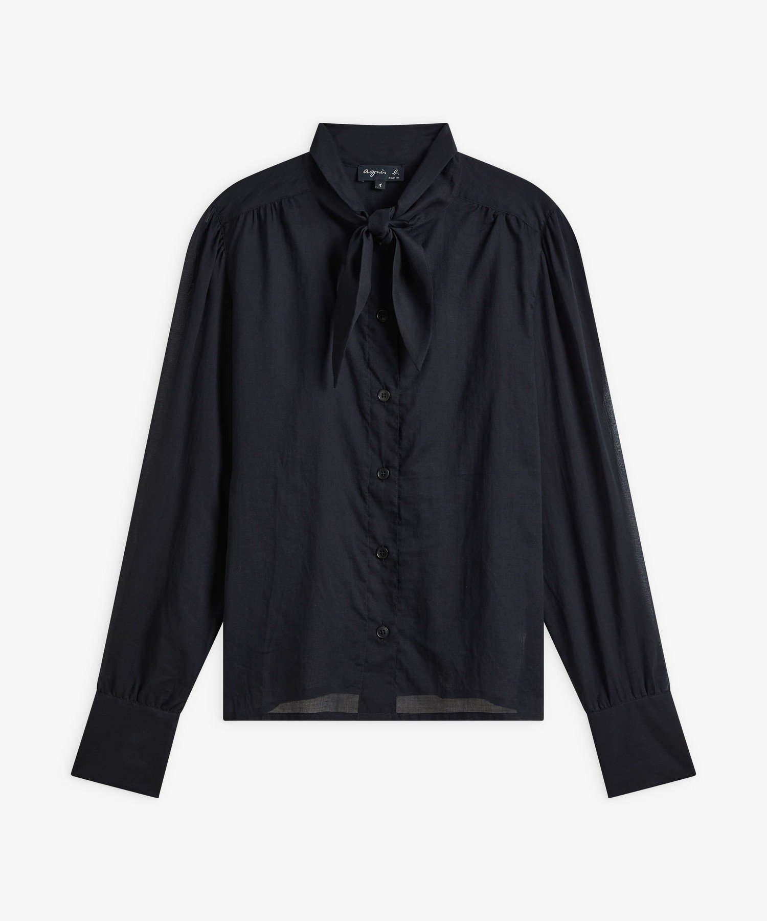 UU20 CHEMISE ブラウス アニエスベー トップス シャツ・ブラウス ブラック