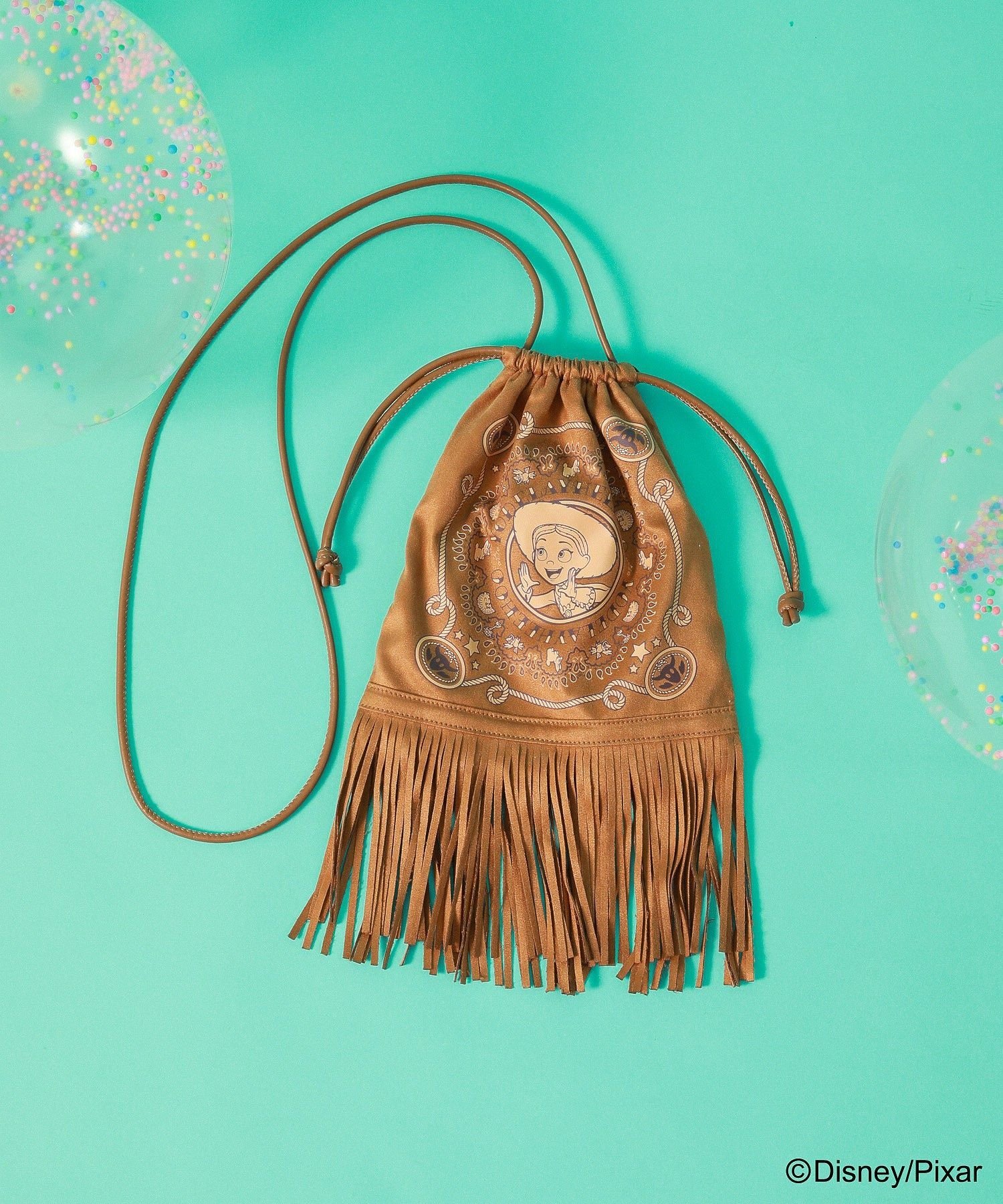 【SALE／10%OFF】Green Parks TOY STORY / フリンジポシェット グリーンパークス バッグ ショルダーバッグ ブラウンのサムネイル