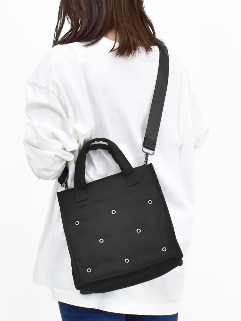 AVVENTURA 【AVVENTURA】トートバッグ ショルダー アイレット レディース アヴェンチュラ バッグ トートバッグ ブラック グレー ブルー【送料無料】