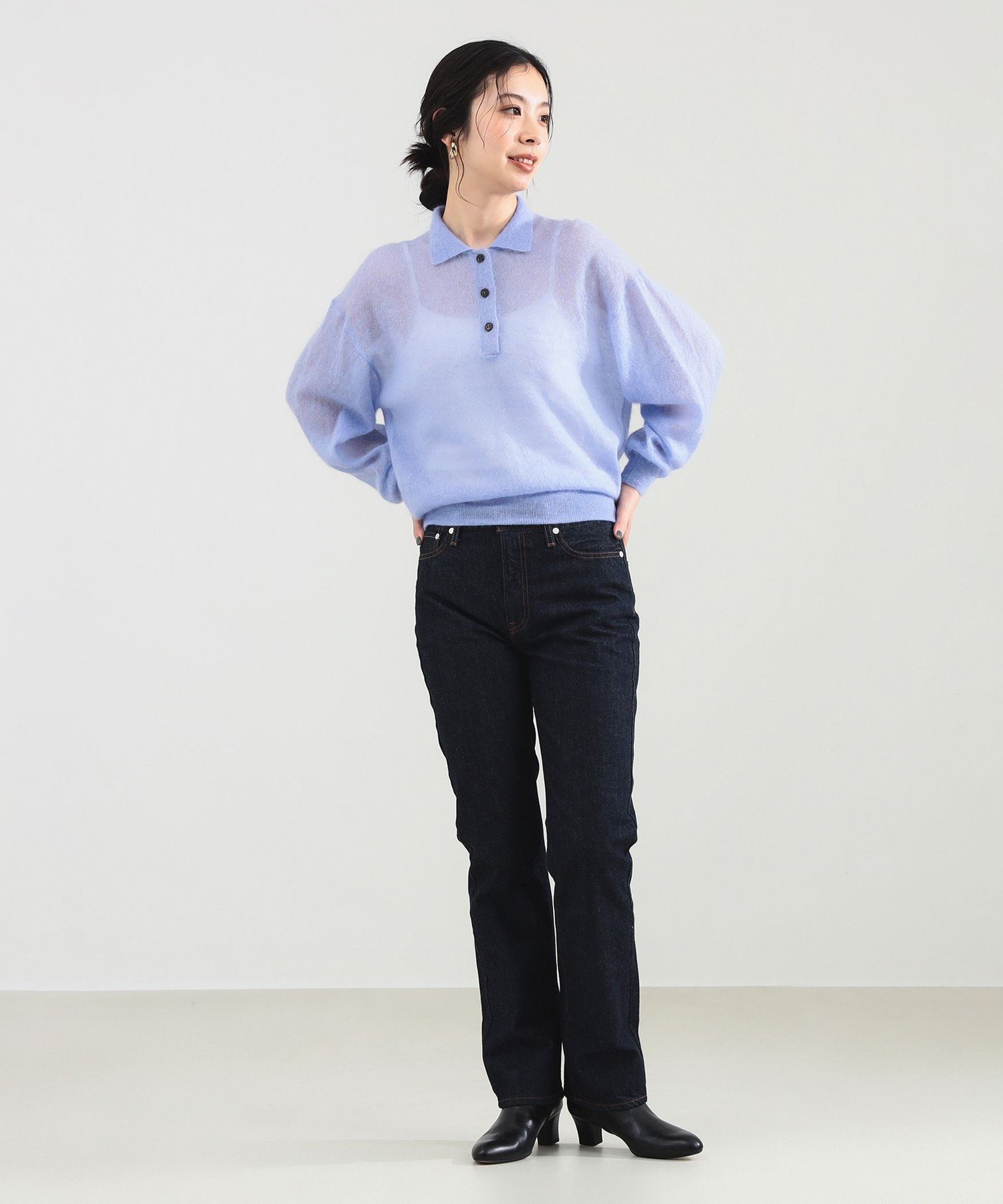 【SALE／40%OFF】Demi-Luxe BEAMS upper hights / THE AMALIE BLUERINSE デニムパンツ デミルクス ビームス パンツ ジーンズ・デニムパンツ【送料無料】