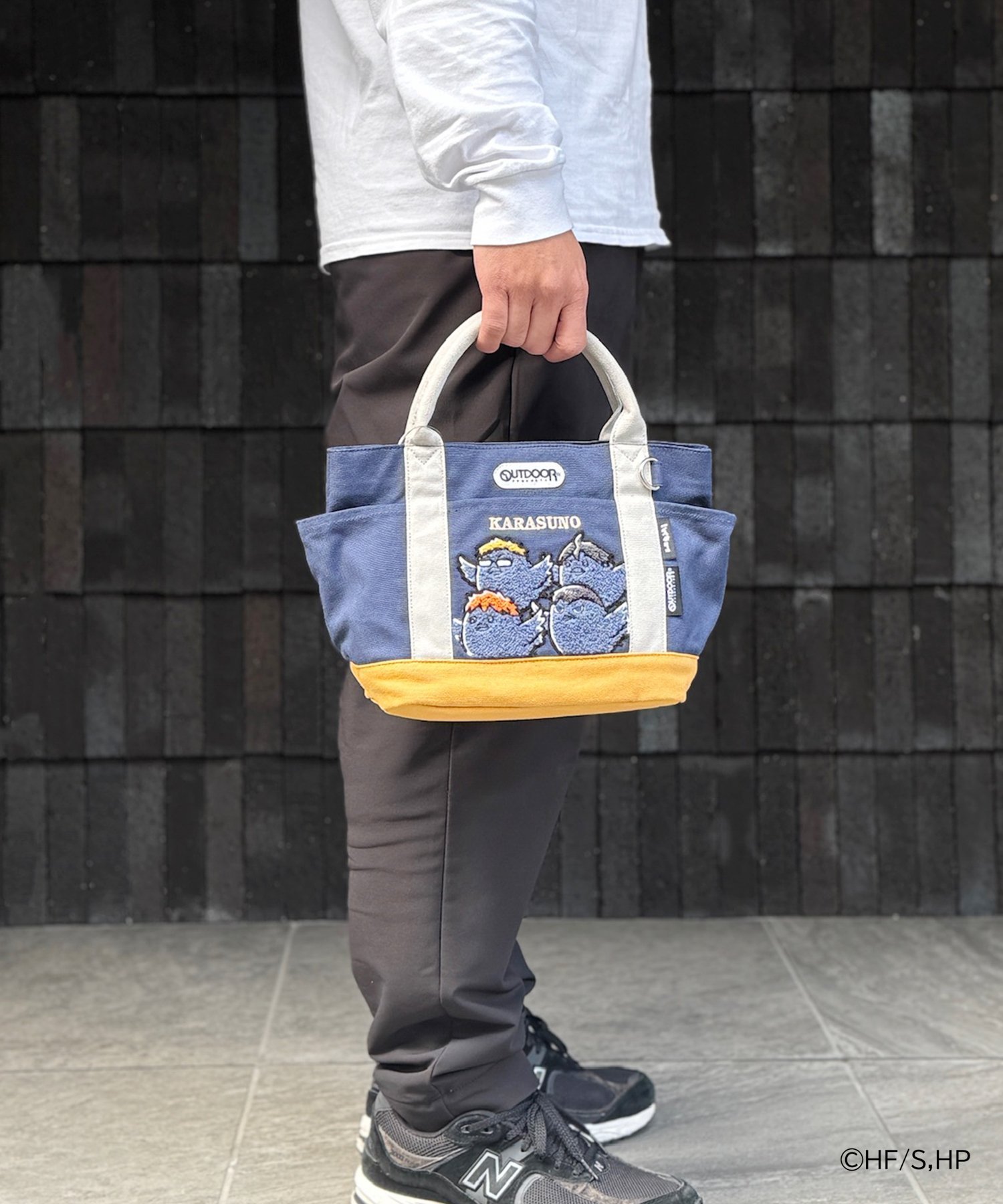 OUTDOOR PRODUCTS 【ハイキュー!!*OUTDOOR PRODUCTS】キャンバスミニトート ロワード バッグ トートバッグ ネイビー