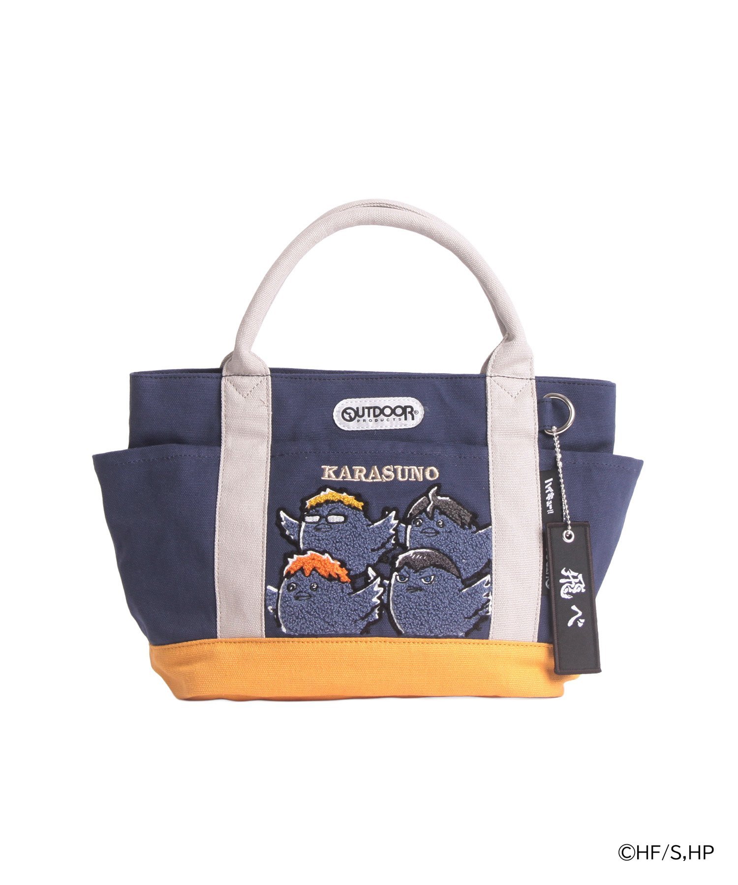 OUTDOOR PRODUCTS 【ハイキュー!!*OUTDOOR PRODUCTS】キャンバスミニトート ロワード バッグ トートバッグ ネイビー