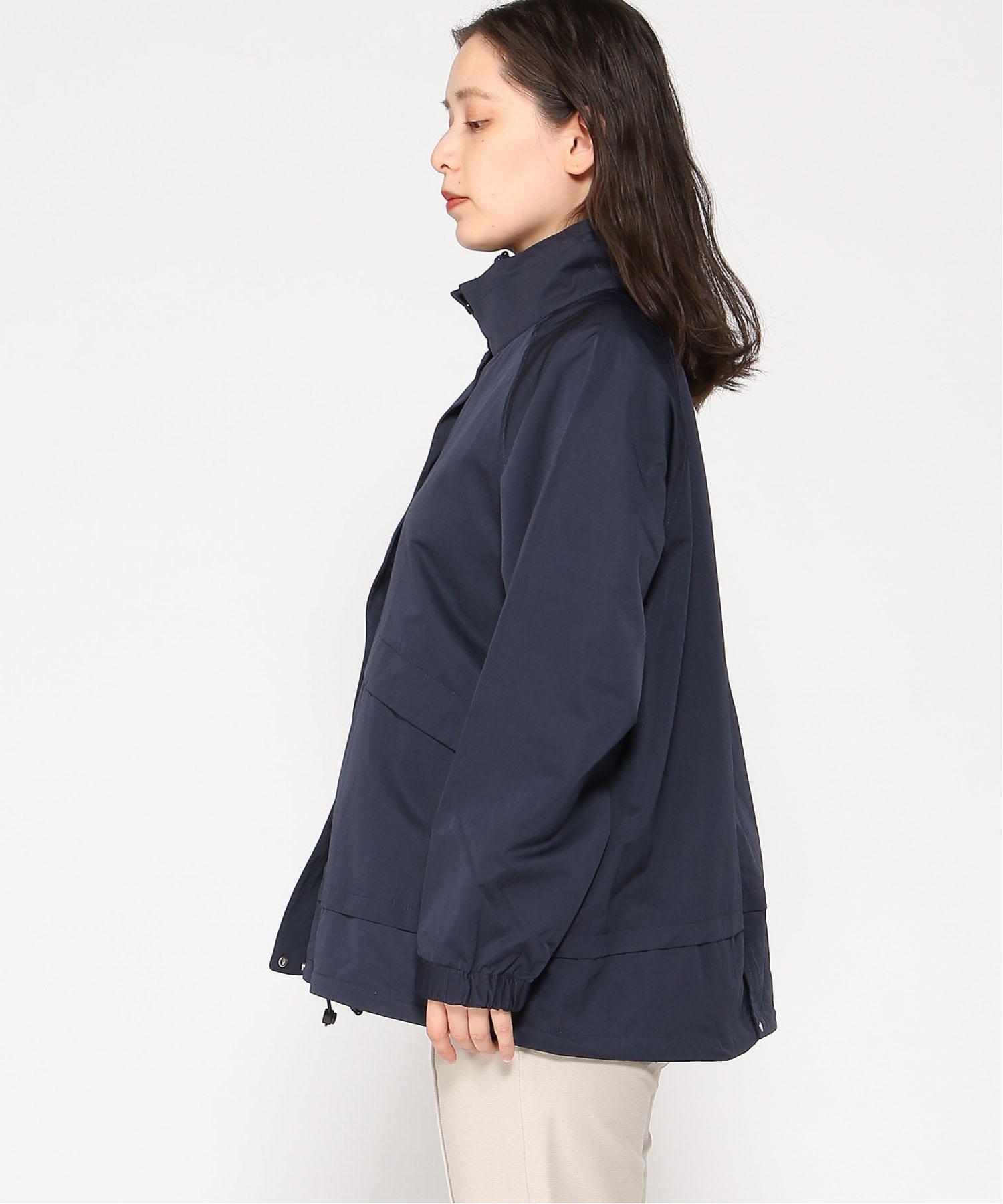 【SALE／50%OFF】CROCODILE (W)スタンドカラー マウンテンパーカー クロコダイル ジャケット・アウター マウンテンパーカー ネイビー ピンク【送料無料】