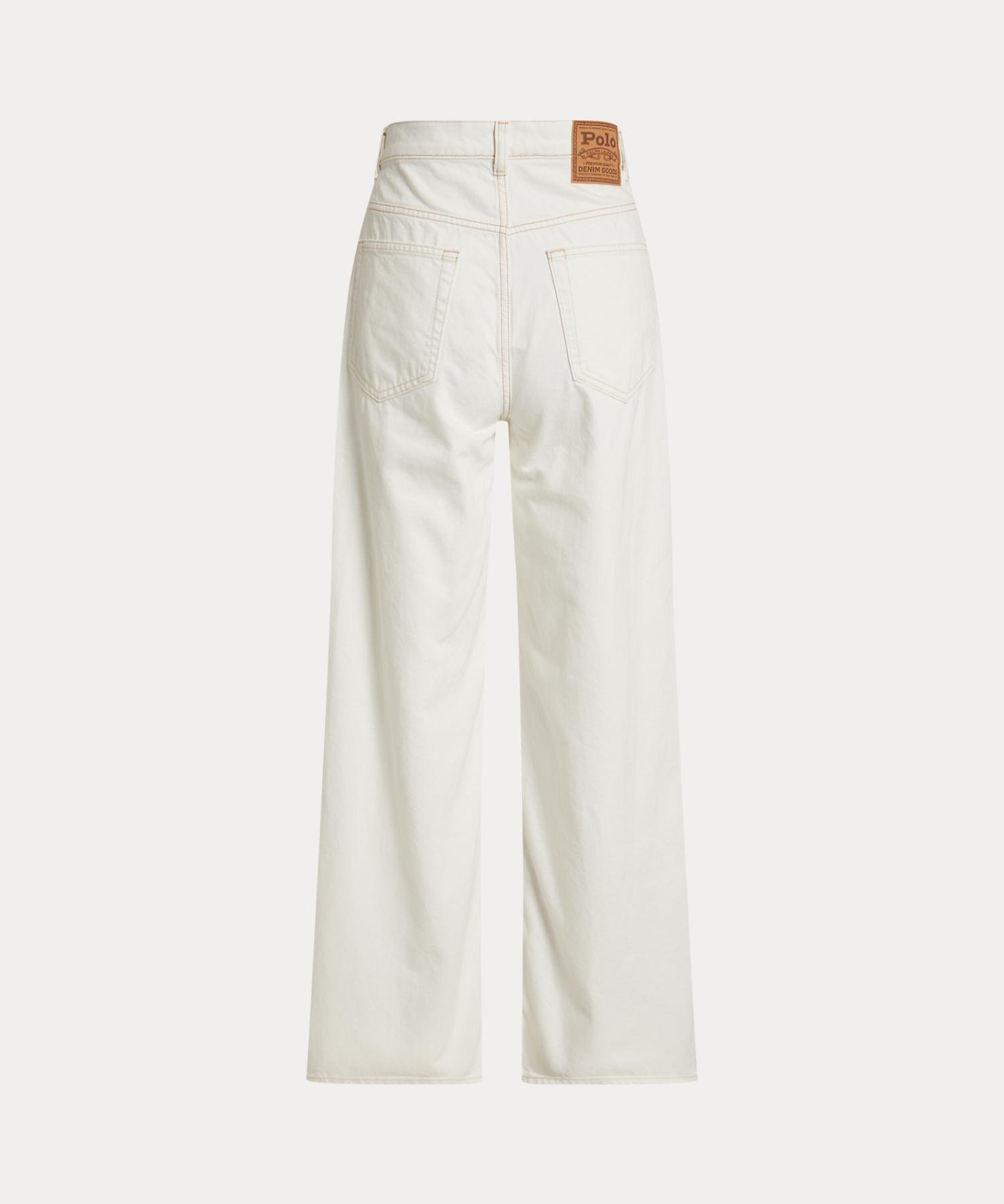 POLO RALPH LAUREN リラックス ワイドレッグ ジーンズ ラルフローレン パンツ ジーンズ・デニムパンツ ベージュ【送料無料】