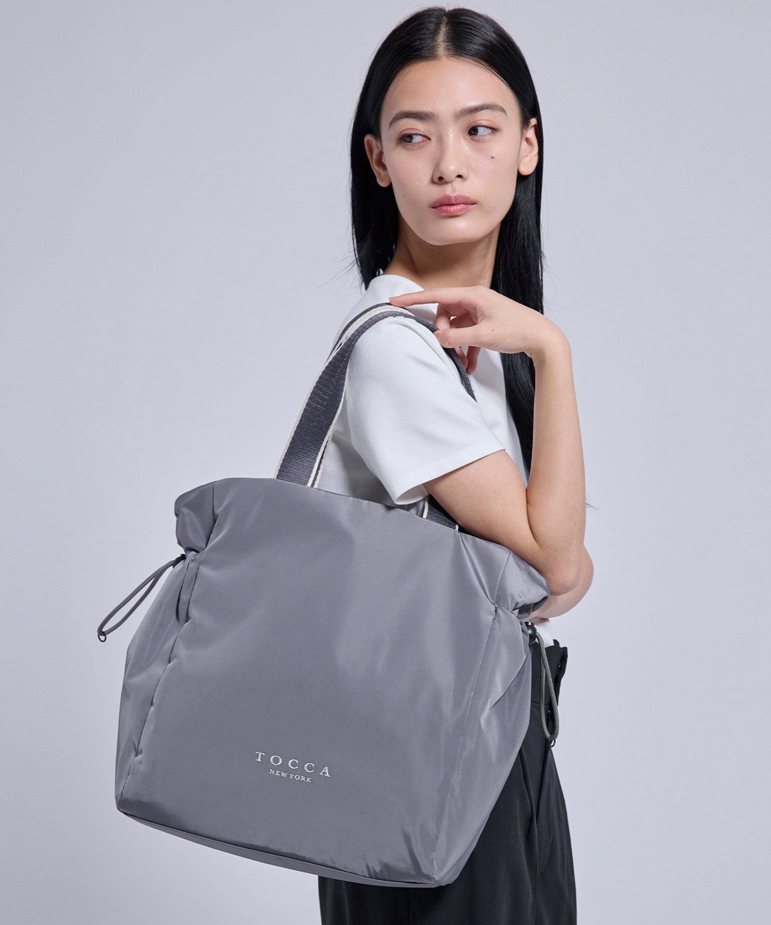 TOCCA ETTORE BAG トートバッグ【WEB&一部店舗限定・A4サイズ対応】 トッカ バッグ トートバッグ ブラック ベージュ【送料無料】