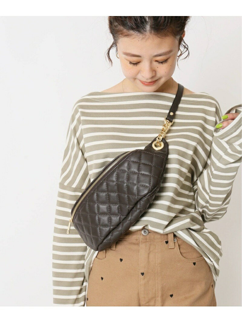 U by SPICK&SPAN ≪追加≫【AULENTTI/オウレンティ】キルティングレザーボディバッグ2◆ ユーバイスピックアンドスパン バッグ ショルダーバッグ ブラウン ベージュ【送料無料】のサムネイル
