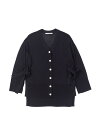 【SALE/70%OFF】YEVS サイドスリットVネックカーディガン イーブス トップス カーディガン ブラック オレンジ ブルー