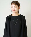【SALE/10%OFF】a.v.v スライドロングネックレス アー・ヴェ・ヴェ アクセサリー・腕時計 ネックレス シルバー ゴールド