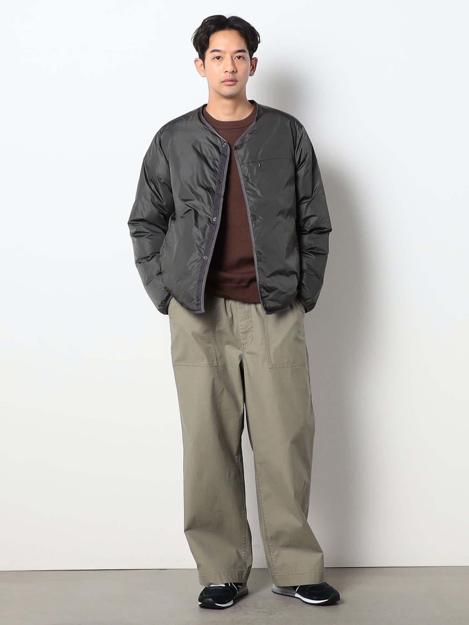 BROOKLYN OVERALL＜ブルックリンオーバーオール＞ワイドベイカーパンツ ニコル パンツ カーゴパンツ カーキグリーン ベージュ