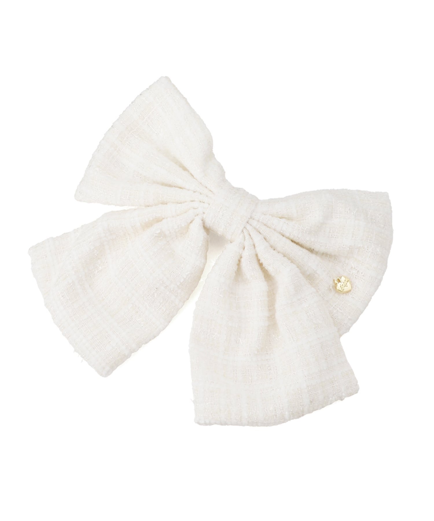 INGNI ツイードリボンバレッタ イング ヘアアクセサリー バレッタ・ヘアクリップ・ヘアピン ブラック ホワイトのサムネイル