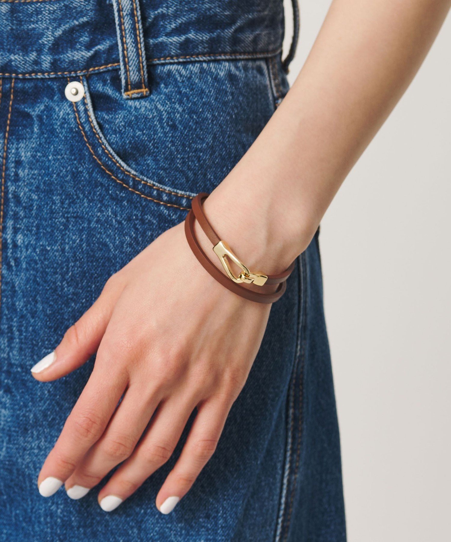 BEAUTY&YOUTH UNITED ARROWS メタル*レザーベルト ブレスレット ビューティー＆ユース　ユナイテッドアローズ アクセサリー・腕時計 ブレスレット・バングル ブラウン ブラック【送料無料】