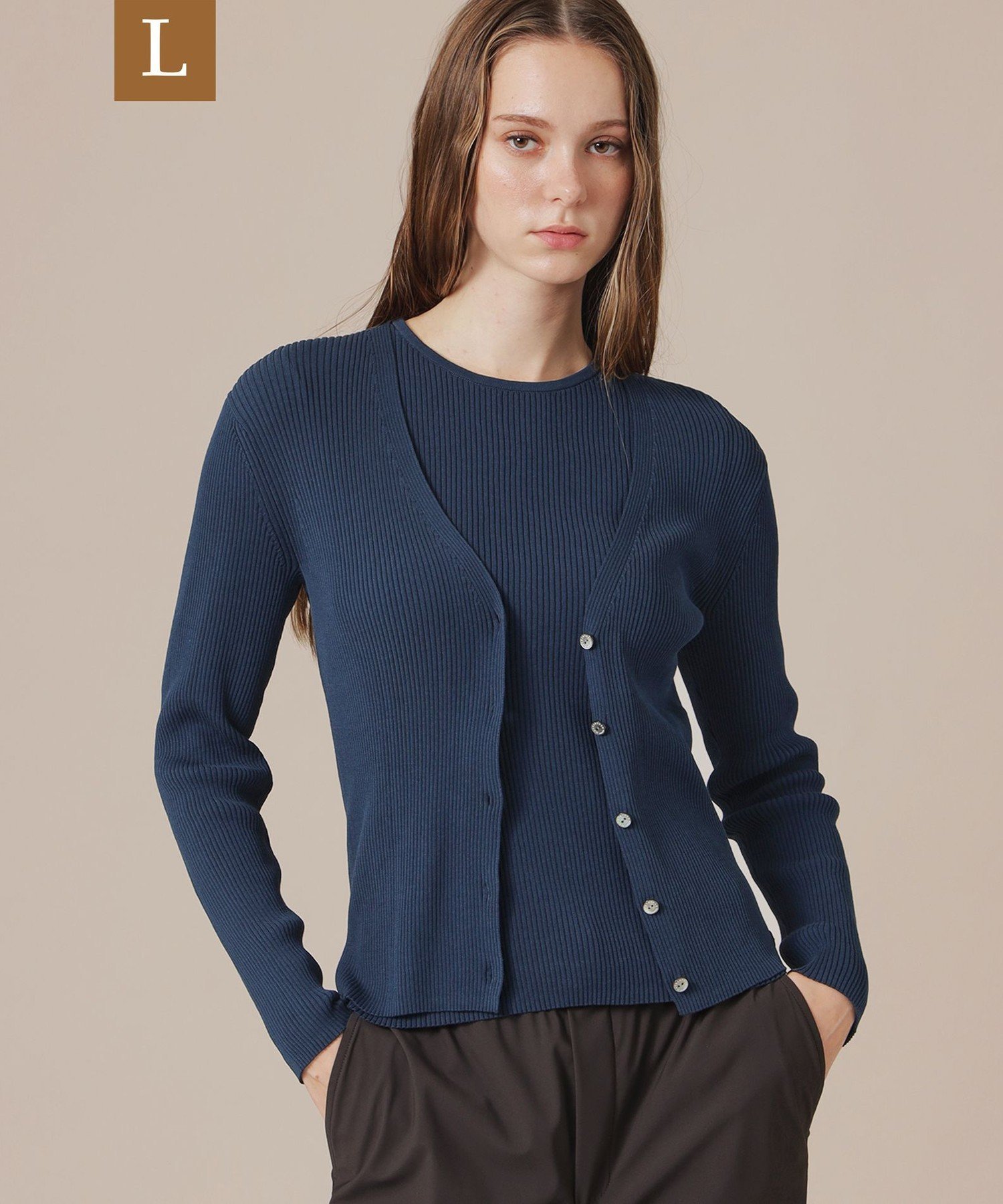 【SALE／36%OFF】MACKINTOSH LONDON　(L Size) 【WEB・一部店舗限定】【L】ハイツイストリブコットンカーディガン マッキントッシュ ロンドン トップス その他のトップス ホワイト ネイビー イエロー【送料無料】