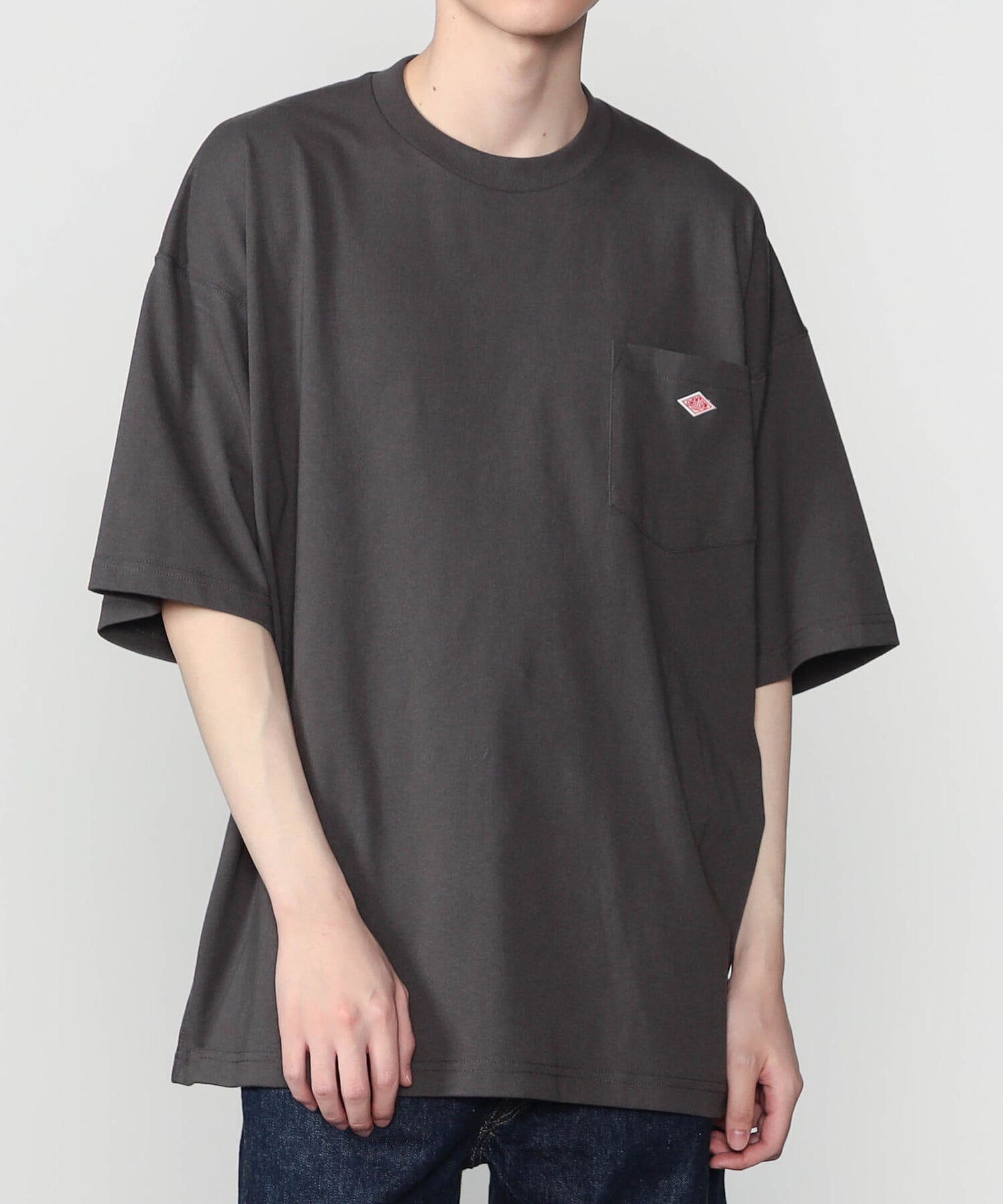 Bshop DANTON ｜ クルーネック 半袖ポケットTシャツ SOLID MEN ビショップ トップス カットソー・Tシャツ ネイビー ホワイト ブラック【送料無料】