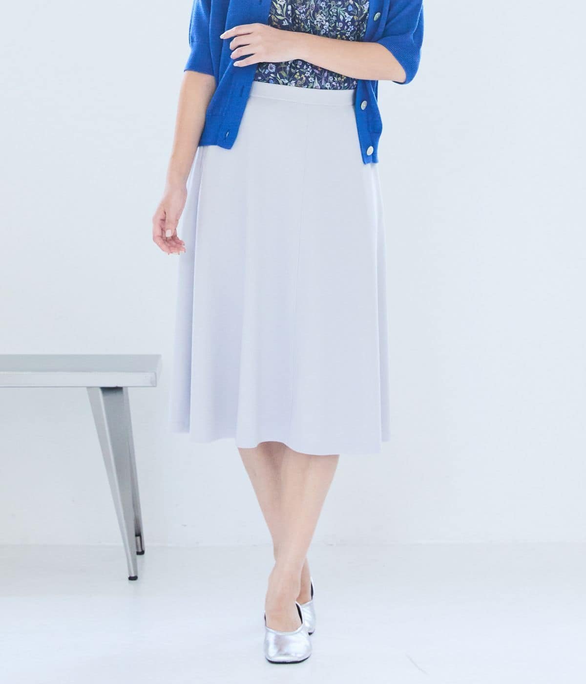 【SALE／30%OFF】NEWYORKER WOMEN 【接触冷感・UVカット・撥水】ジョーゼットジャージー フレアスカート ニューヨーカー スカート その他のスカート ネイビー【送料無料】