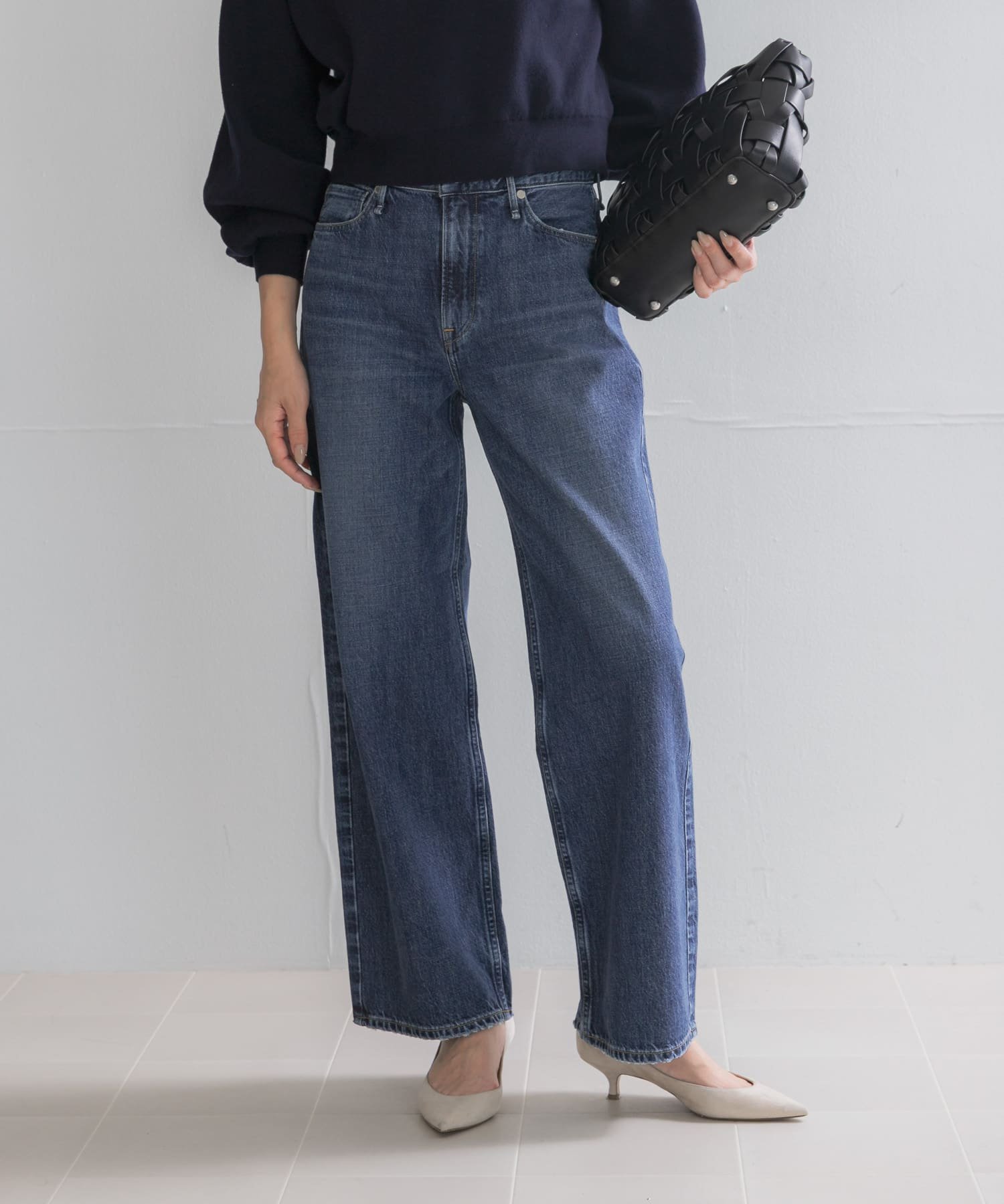ROSSO upper hights THE NIECE MID-RISE アーバンリサーチロッソ パンツ ジーンズ・デニムパンツ ブルー