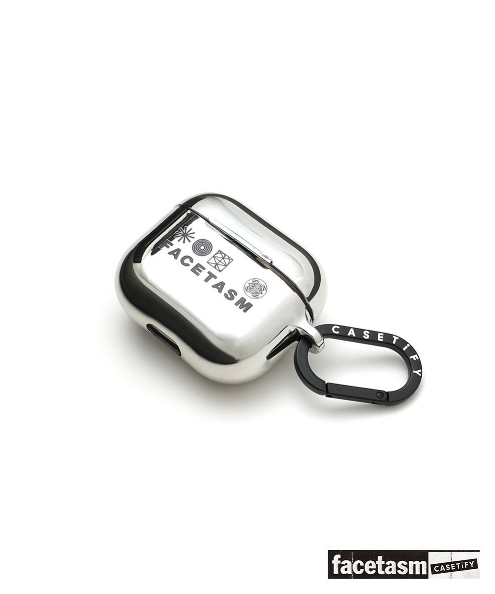 FACETASM (U)FACETASM×CASETiFY AIRPODS CASE ファセッタズム スマホグッズ・オーディオ機器 イヤホン・イヤホンケース・ヘッドフォン シルバー【送料無料】のサムネイル