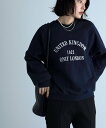 marjour UK LOGO SWEAT マージュール トップス スウェット・トレーナー ネイビー グレー【送料無料】